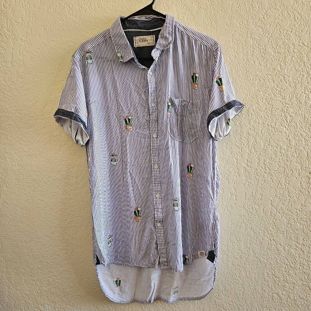Free Planet Button-Down Cactus Shirt